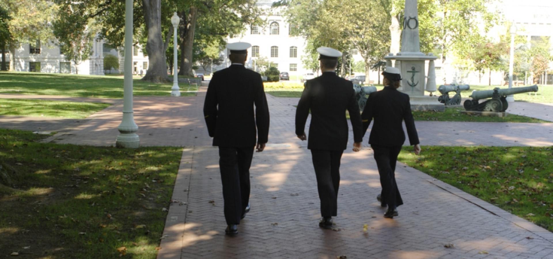 Naval Academy students in Annapolis