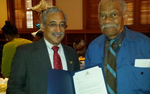 Rep. Scott and Reuben Burrell
